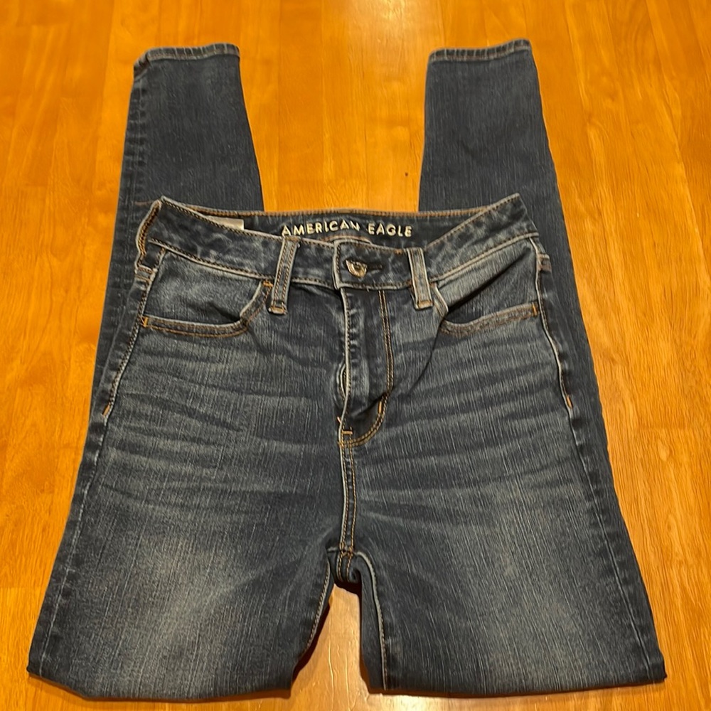 American Eagle super high rise legging women’s 0 short jeans petite